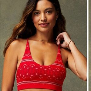 Fabletics Cloud Strappy Christmas Bralette